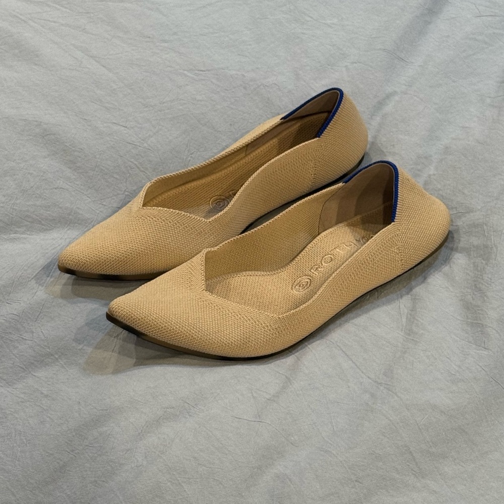 Rothy’s The Point Flats Ecru Size 9